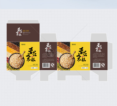五谷杂粮包装盒设计模板 从传统到现代的创意融合